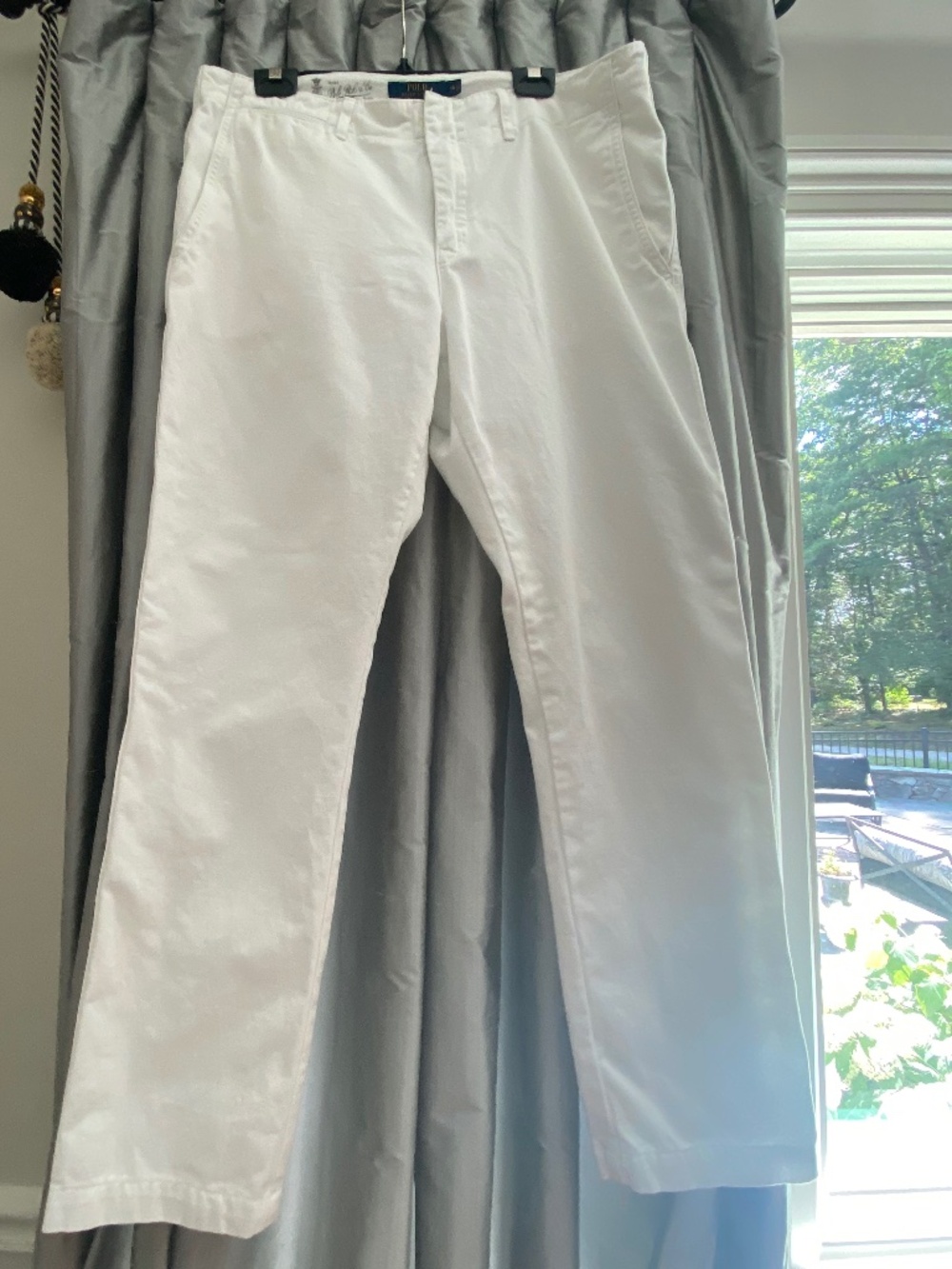 POLO Ralph Lauren Boyfriend Chinos, White, Size 14
